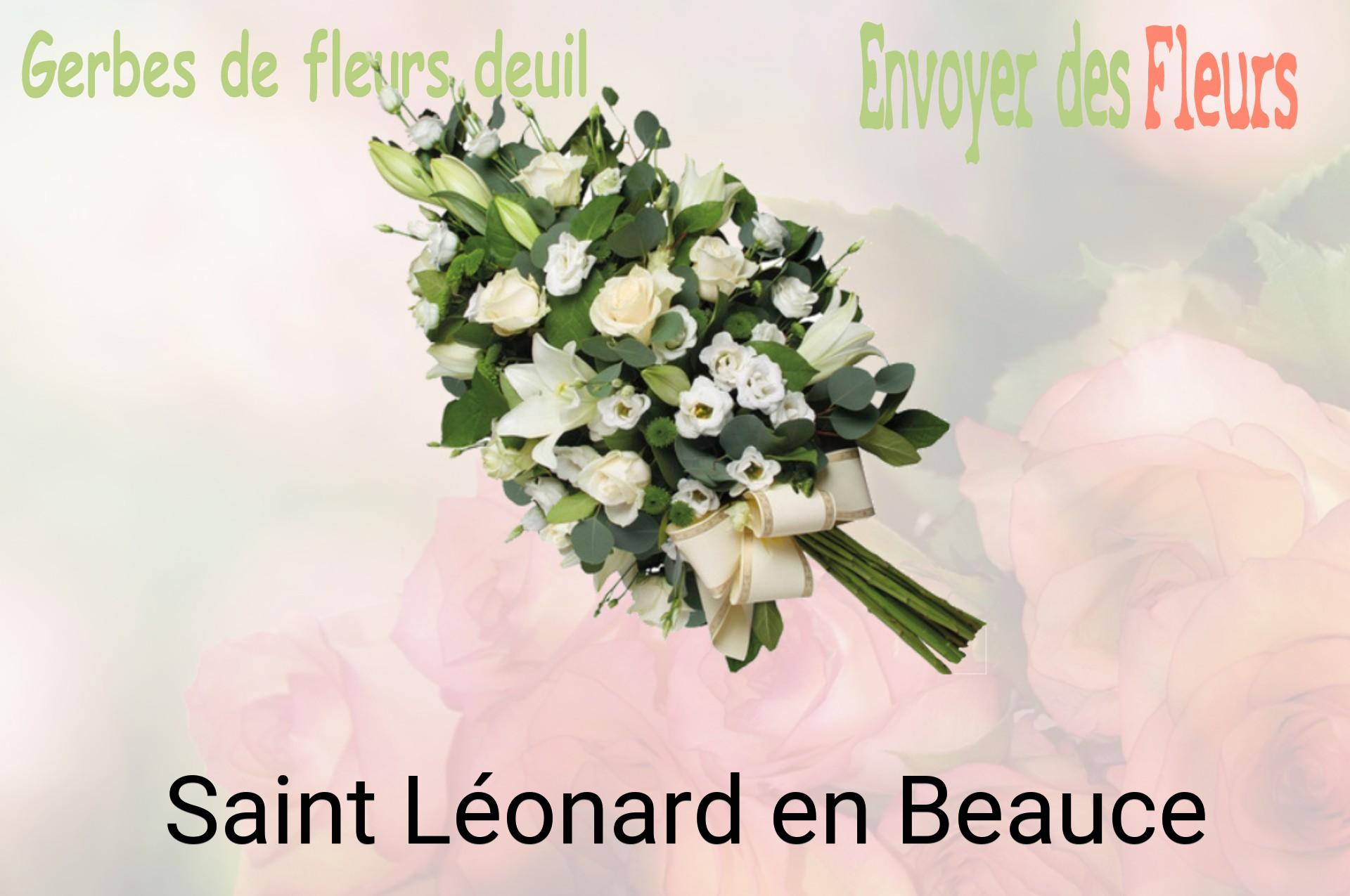 Gerbe de fleurs de deuil livrée à Saint-Léonard-en-Beauce